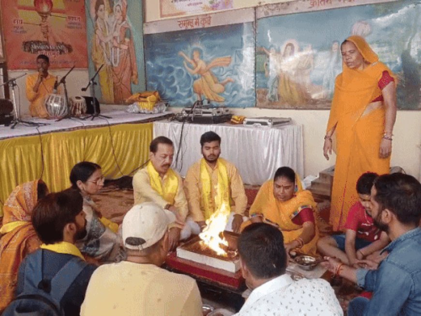 गोविंद देवजी मंदिर में हुआ गायत्री महायज्ञ :ऑपरेशन सिंदूर की सफलता और सैनिकों की शक्ति के लिए एक साथ दी आहुतियां