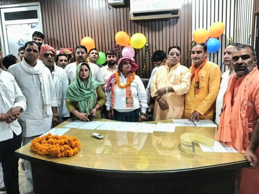कोटकासिम पंचायत समिति को मिली नई प्रधान, संता देवी ने संभाला कार्यभार::पूर्व प्रधान विनोद कुमारी सागवान के निलंबन के बाद हुई नियुक्ति