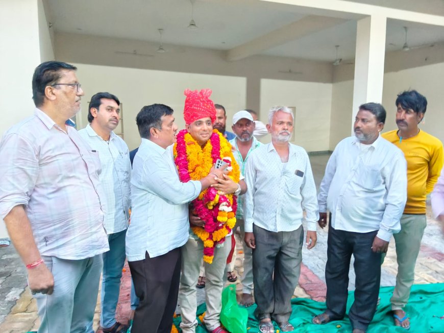 भाजपा नवनियुक्त मंडल अध्यक्ष का भव्य स्वागत