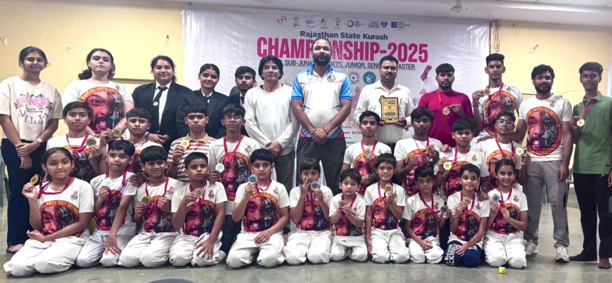 स्कूल ऑफ़ मार्शल आर्ट्स सेल्फ डिफेन्स एकेडमी का फिर दबदबा: 16 स्वर्ण व 6 रजत कुल 22 पदक के साथ अलवर प्रथम स्थान पर
