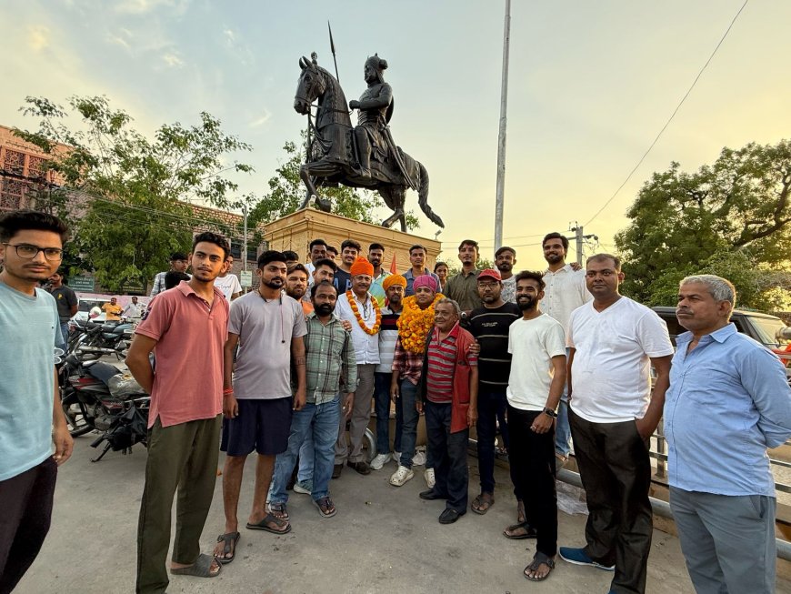 भाजपा युवा मोर्चा के कार्यकर्ताओं ने क्या नवनियुक्त अध्यक्ष पारस घांची का स्वागत