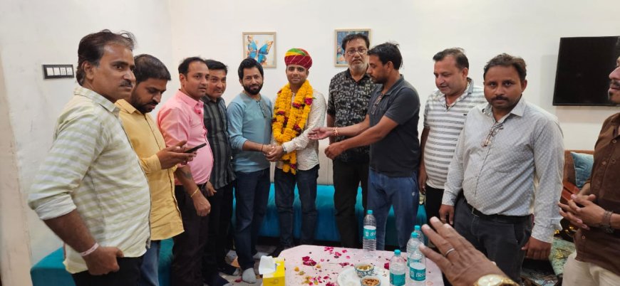 सोनी समाज नवनियुक्त मंडल अध्यक्ष पारस घांची स्वागत