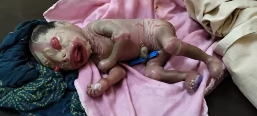 असामान्य मुंह की बनावट वाले बच्चे के जन्म से मचा हड़कंप, परिजन और चिकित्सक हैरान