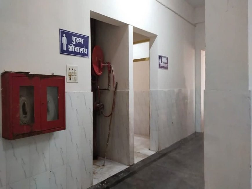 आरबीएम के शौचालय में मरीज ने दम तोड़ा