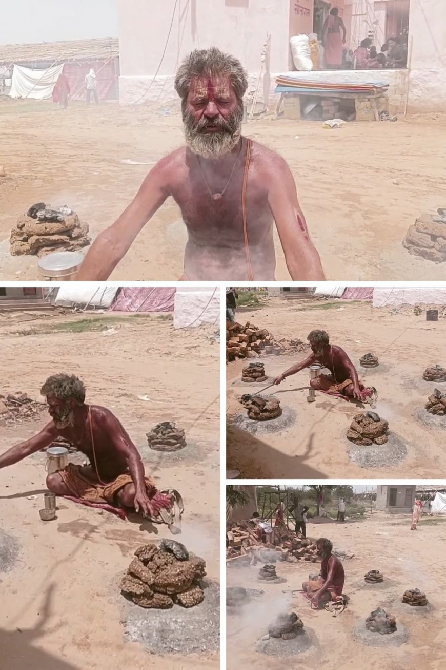 भीषण गर्मी और तापमान 45 डिग्री से ऊपर के तापमान पर भारी है आस्था और भक्ति
