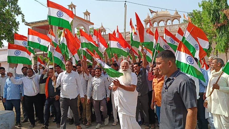 ऑपरेशन सिंदूर की सफलता पर नारायणपुर में तिरंगा यात्रा का हुआ आयोजन