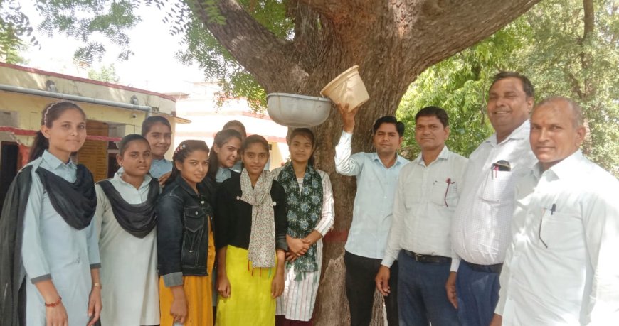 गर्मी के मौसम में पक्षियों की प्यास बुझाने के लिए विभिन्न स्थानों पर लगाएं परिंडे
