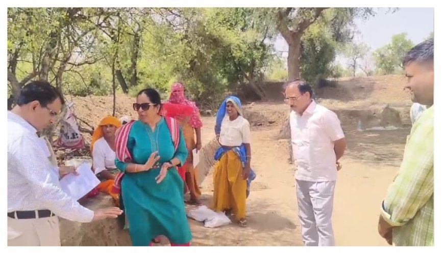 जिला कलक्टर ने किया मनरेगा, उप- स्वास्थ्य केंद्र, अटल सेवा केंद्र, आंगनबाड़ी, पशु स्वास्थ्य उपकेंद्र एवं तहसील कार्यालय मांढ़ण का निरीक्षण