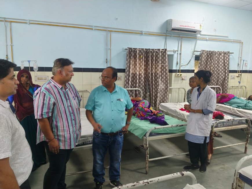 स्वास्थ्य सेवाओं का जायज़ा लेने सिरोही पहुंचे जोधपुर ज़ोन के JD डॉ. नरेंद्र सक्सेना, मरीजों से की सीधी बातचीत