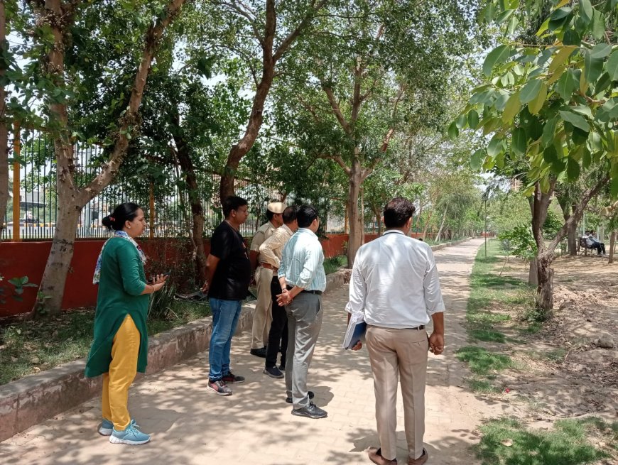 भरतपुर विकास प्राधिकरण आयुक्त ने किया विश्वप्रिय शास्त्री पार्क का निरीक्षण