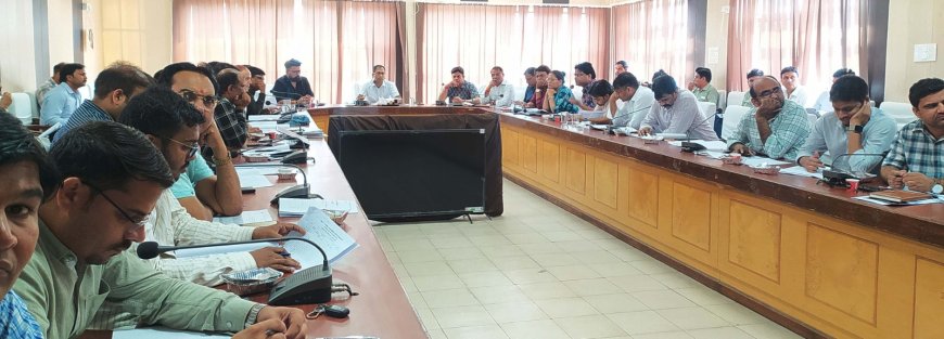 जिला स्वास्थ्य समिति की बैठक में स्वास्थ्य सेवाओं की हुई विस्तार से समीक्षा, मरीजों को दे बेहतर चिकित्सा सेवाएं -जिला कलक्टर