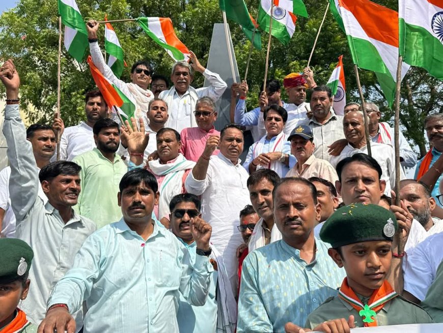 ‘ऑपरेशन सिंदूर’ की सफलता का सम्मान, हर भारतवासी को उस पर है गर्व व अभिमान - विधायक राजेंद्र मीणा