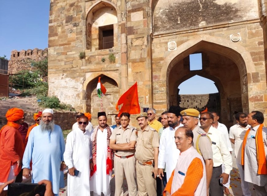 सम्राट पृथ्वीराज जी की 859 वीं जयंती तारागढ़ पर फहराया तिरंगा, गूंजे भारत माता के जयकारे