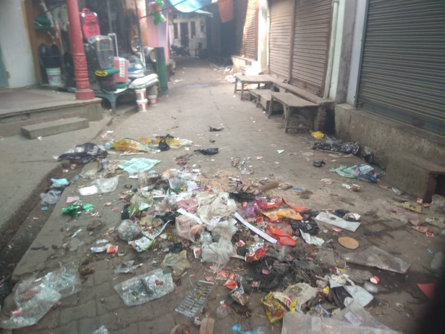 बे मौसम बरसात में नगर पालिका की साफ सफाई व्यवस्था की खोली पोल