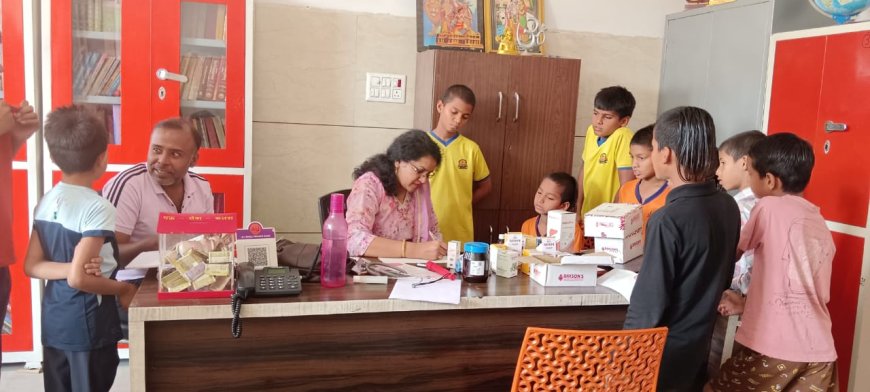 गुरुकुल में स्वास्थ्य परीक्षण शिविर का हुआ आयोजन