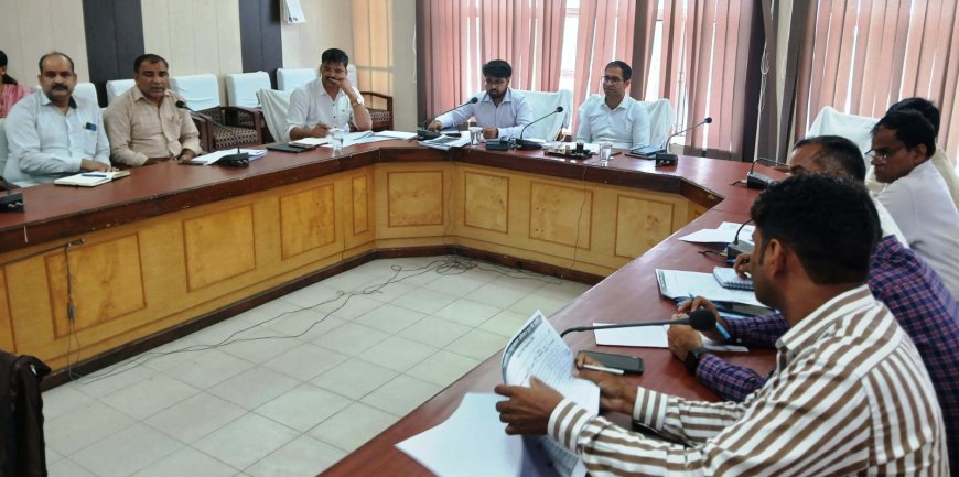 जिला कलक्टर ने की ग्रामीण विकास व पंचायती राज योजनाओं में अर्जित प्रगति की समीक्षा