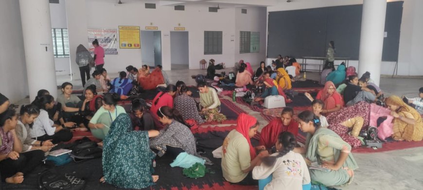 गुहाला मे कला कौशल शिविर का आयोजन समर वेकेशन मे सीख रहे आत्मनिर्भर बनने के गुर