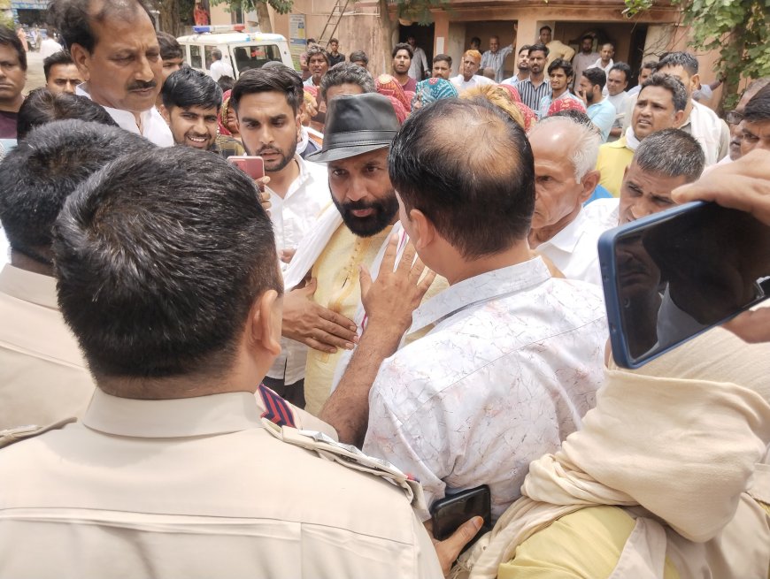 नांगल के गुड्डू मीणा के मौत के मामले ने पकड़ा तूल: सुरेश मीणा किशोरपुरा के नेतृत्व में सोपा ज्ञापन