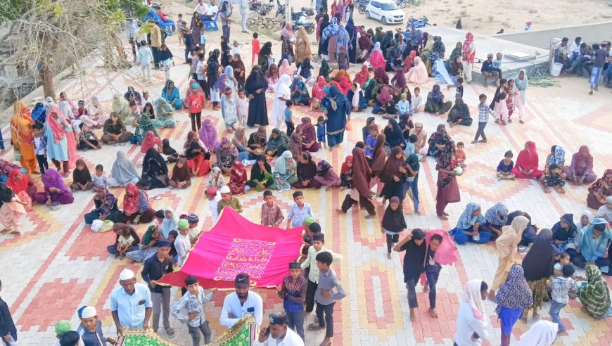 सैयद मीठा पीर बाबा की दरगाह पर चादर पेश की
