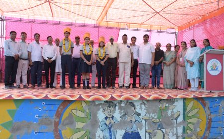 बोर्ड परीक्षाओ में उत्कृष्ट परिणाम देने वाले विद्यार्थियों का किया सम्मान