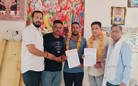 माथुर युवा जिला उपाध्यक्ष व चुंडावत युवा जिला मीडिया प्रभारी नियुक्त