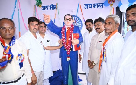 नेता प्रतिपक्ष जूली ने डॉ भीमराव अंबेडकर की प्रतिमा का किया अनावरण