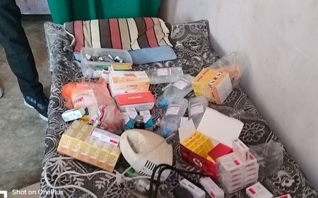 झोलाछाप पर बड़ी कार्रवाई, अवैध रूप से चल रहे क्लिनिक से दवाइयां व उपकरण जब्त