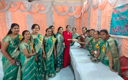 वैश्य महिला समिति राजगढ़ के तत्वावधान में एक माह से चल रहे ग्रीष्मकालीन प्रशिक्षण शिविर का हुआ समापन