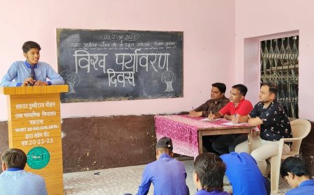 सम्राट स्कूल में गंगा दशहरा और विश्व पर्यावरण दिवस मनाया