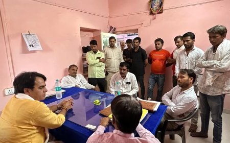 विधायक राजेंद्र मीणा ने जलदाय विभाग के अधिकारियों के ली  मीटिंग