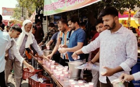 निर्जला एकादशी पर दान पुण्य का दौर, लगाई प्याऊ