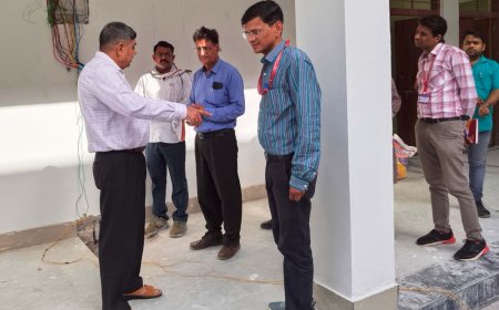 कृषि महाविद्यालय भुसावर के निर्माणाधीन भवन का किया अवलोकन