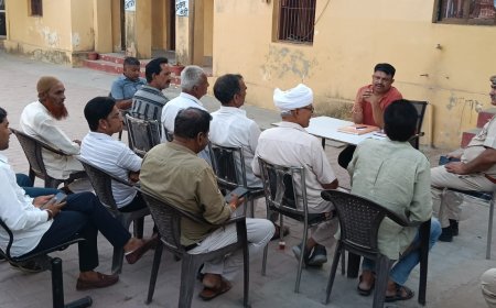 ईद - उल - अजहा को लेकर तखतगढ़ थाने में सीएलजी सदस्यो की बैठक आयोजित