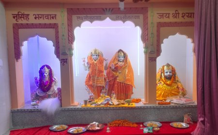 प्राण प्रतिष्ठा व भंडारे का हुआ आयोजन