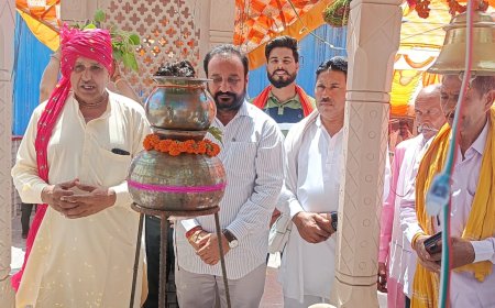 विधायक सुखवंत सिंह ने वृद्धा आश्रम का किया उद्घाटन: लोकगायक हरिराम गुर्जर द्वारा अपने माता-पिता की मूर्ति स्थापित कर किया आयोजन