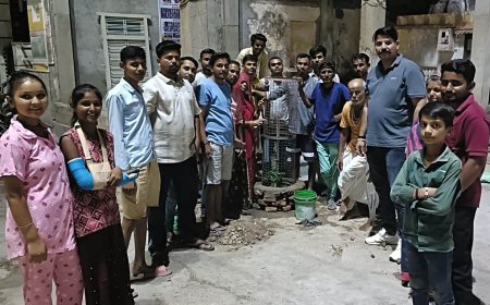 तखतगढ़ में हनुमान मंदिर पर किया पौधरोपण 