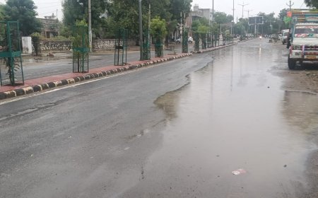 मौसम का बदला मिजाज, तखतगढ़ में तेज हवाओं के साथ बारिश, गर्मी से मिली राहत , लोगों में खुशी की लहर