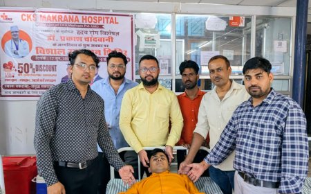 सीकेएस मकराना हॉस्पिटल में रक्तदान शिविर आयोजित कर 63 यूनिट रक्त किया संग्रहित