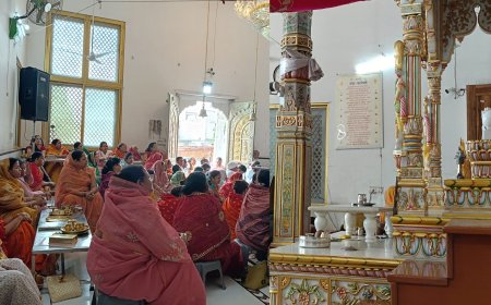 मंगल प्रवेश पर जैन मुनियों का हुआ भव्य स्वागत