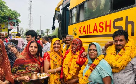 उतराखंड चारधाम यात्रा  के लिए श्रद्धालुओं का जत्था लौटा यात्रा सम्पूर्ण