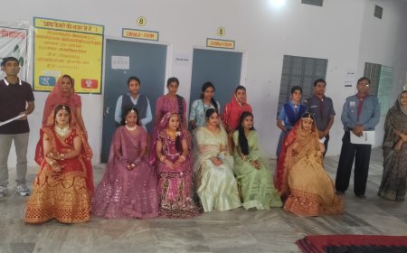 गुहाला में कौशल विकास शिविर मे हुई दुल्हन प्रतियोगिता