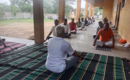 अंतरराष्ट्रीय योग दिवस पर राजपुर बड़ा विद्यालय में हुआ योगाभ्यास