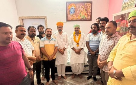 किसान नेता पुरणसिंह किसान मजदूर संगठन के विस्तार को लेकर पहुँचे सिरोही