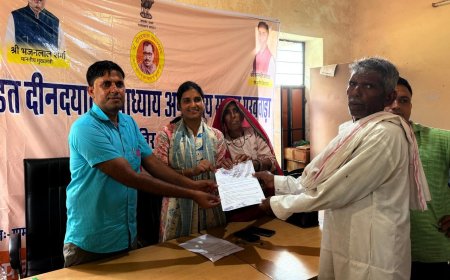 अंत्योदय शिविर में सुरेश को मिली राहत, जताया आभार :लंबे समय से इंतजार के बाद स्वामित्व योजना में मिला आवासीय पट्टा