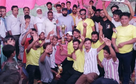 सैयद चूड़ीगर समाज के क्रिकेट टूर्नामेंट में मकराना टीम ने जीता मैच