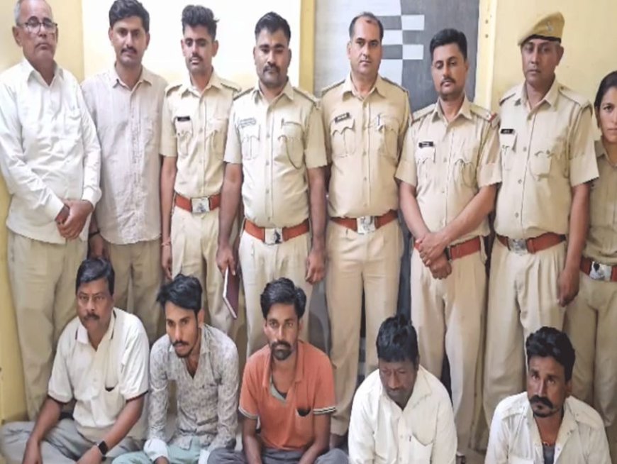 चिंकारा हिरण शिकार मामले में वन विभाग एवं पुलिस की टीम ने पांच आरोपियों को किया गिरफ्तार