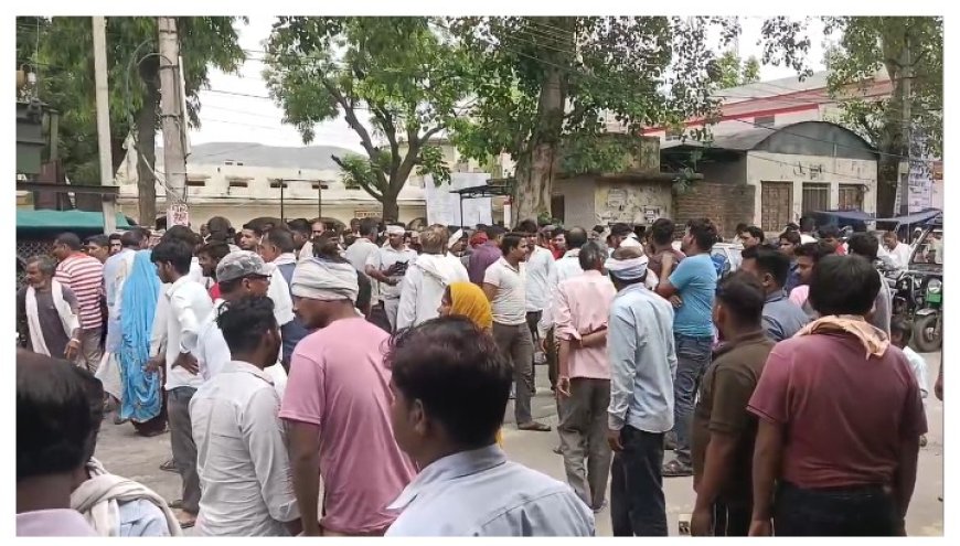 मकान निर्माण कार्य करते समय विधुत लाईन से लगा करंट युवक की मौत