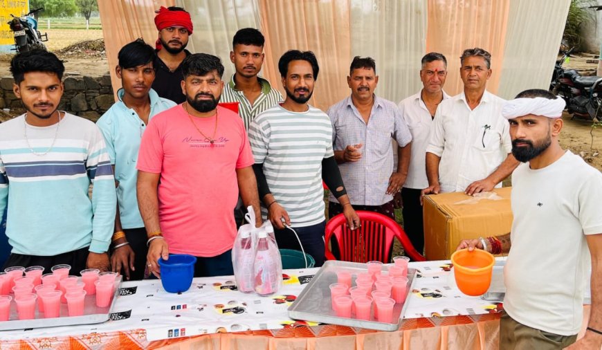 युवाओ ने  पिलाया मिठा जल, कमाया पुण्य