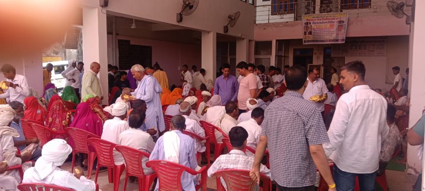 नेत्र जांच और लैंस प्रत्यारोपण शिविर का हुआ आयोजन