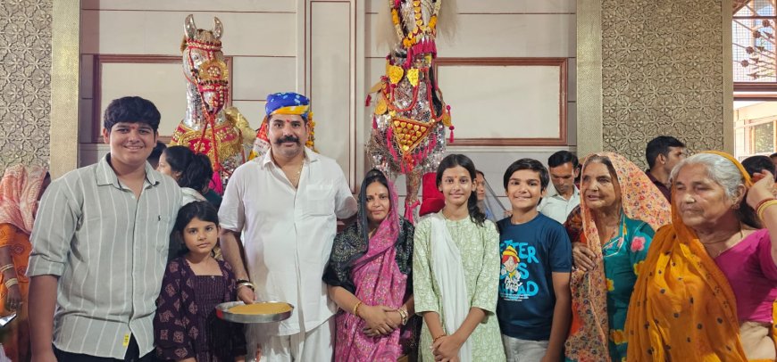 वार्ड के वरिष्ठजनो को पार्षद अनराज मेवाडा ने करवाई रामदेवरा की धार्मिक यात्रा